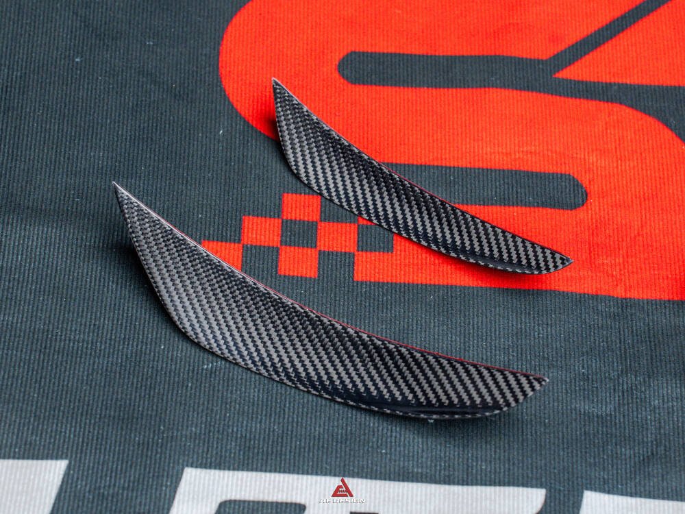 AE DESIGN - BMW X5 G05 PRE LCI CARBON FIBRE FRONT CANARDS - Aero Carbon UK