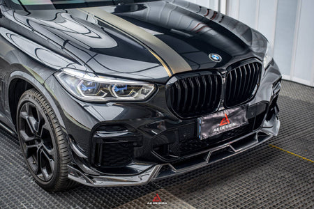 AE DESIGN - BMW X5 G05 PRE LCI CARBON FIBRE FRONT CANARDS - Aero Carbon UK