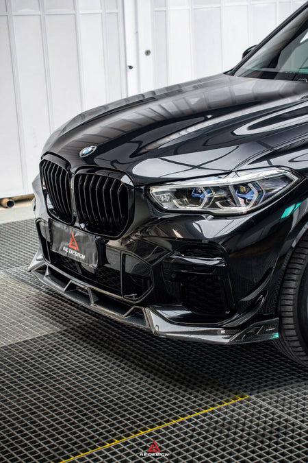 AE DESIGN - BMW X5 G05 PRE LCI CARBON FIBRE FRONT CANARDS - Aero Carbon UK