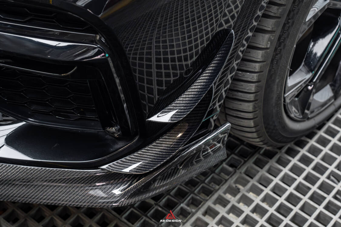 AE DESIGN - BMW X5 G05 PRE LCI CARBON FIBRE FRONT CANARDS - Aero Carbon UK