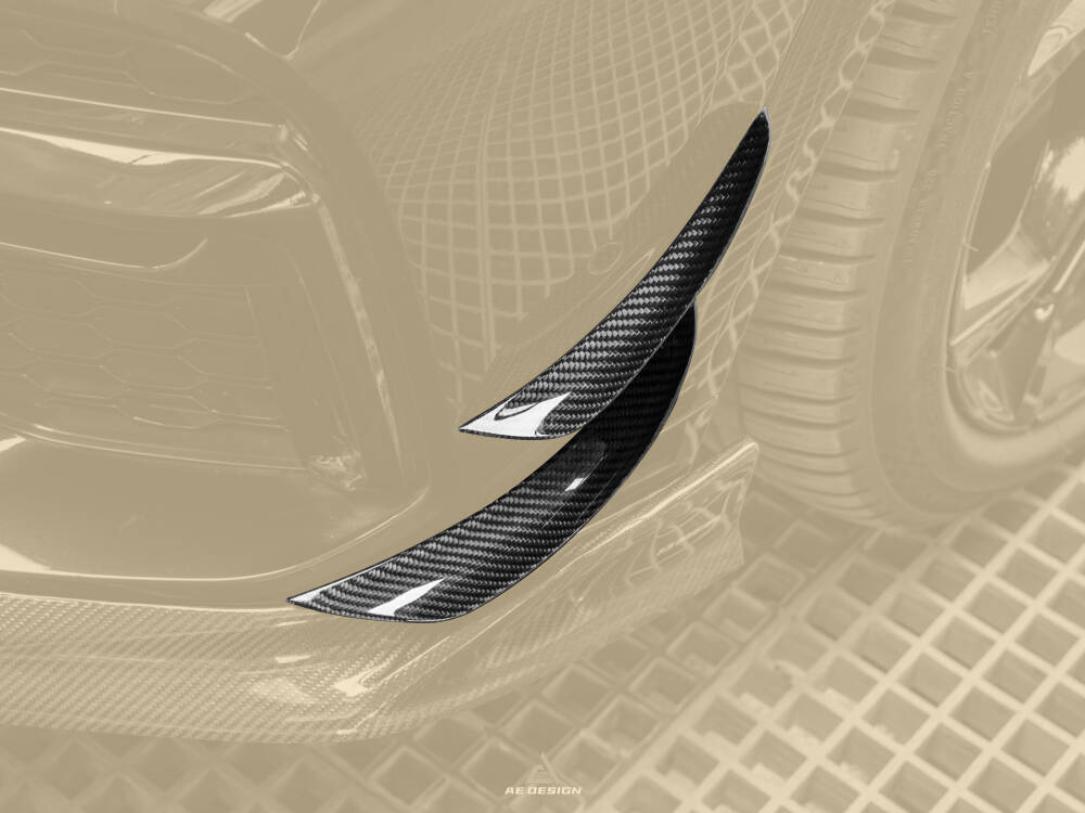 AE DESIGN - BMW X5 G05 PRE LCI CARBON FIBRE FRONT CANARDS - Aero Carbon UK
