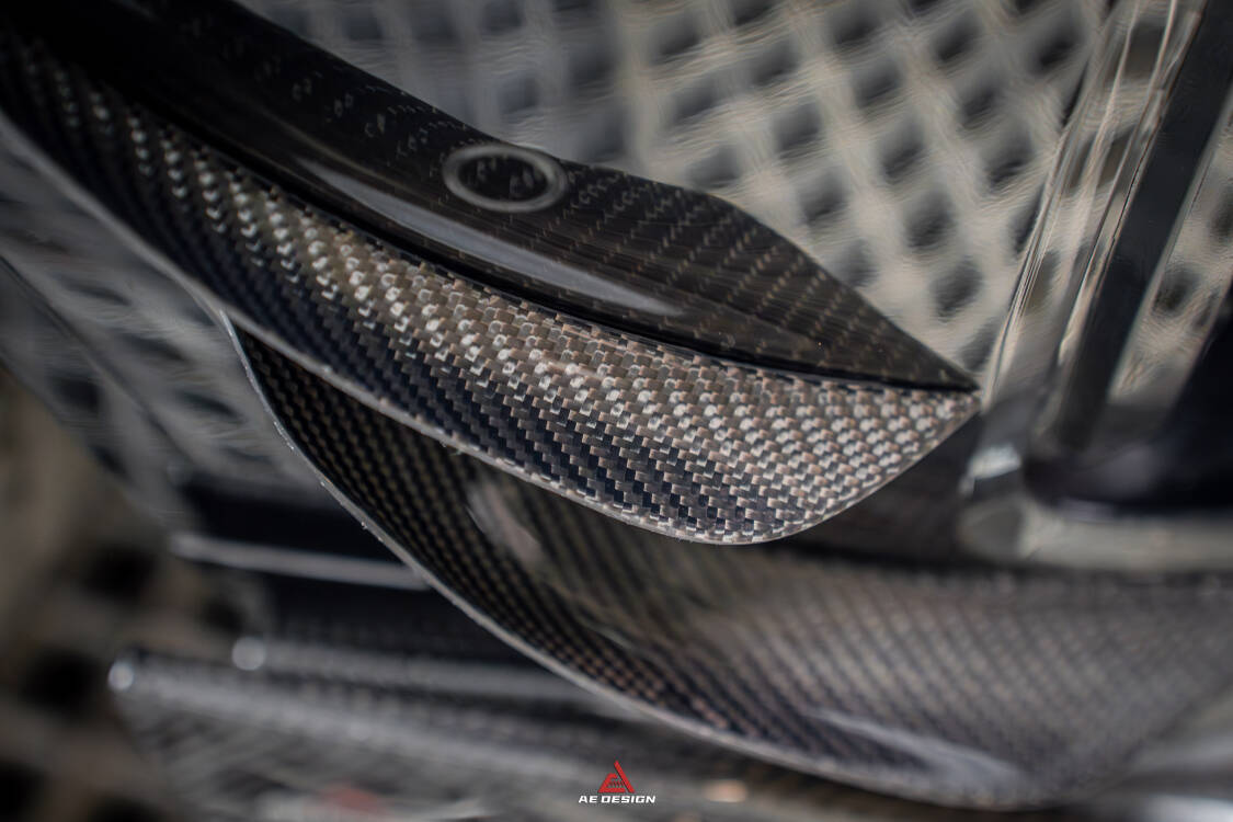 AE DESIGN - BMW X5 G05 PRE LCI CARBON FIBRE FRONT CANARDS - Aero Carbon UK