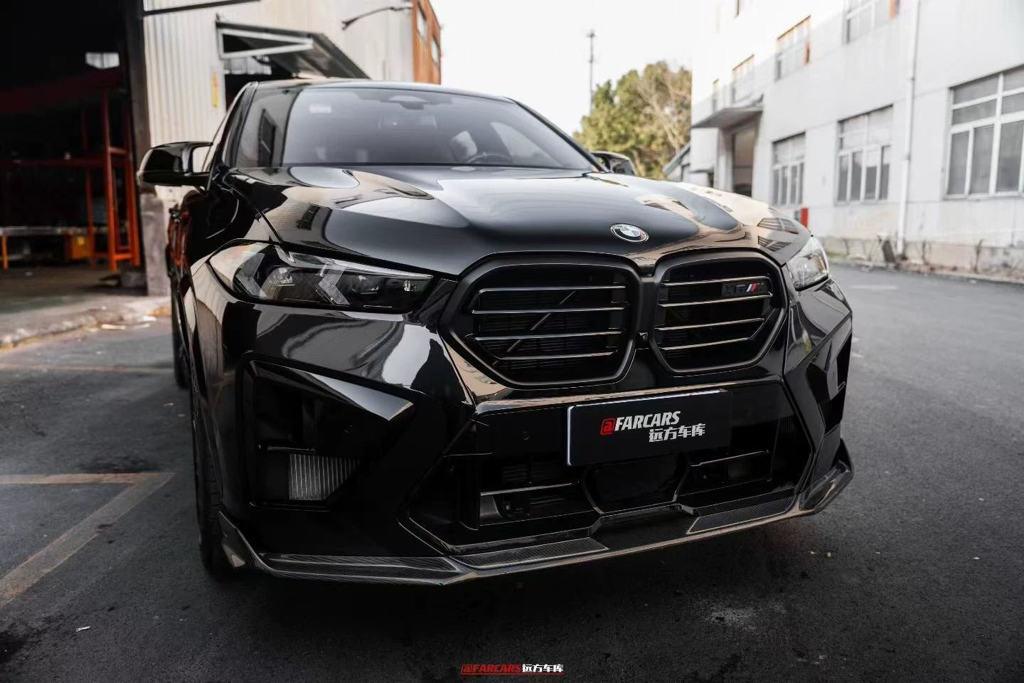 AE DESIGN - BMW X5M F95 LCI / X6M F96 LCI DRY CARBON FIBRE FRONT LIP - Aero Carbon UK