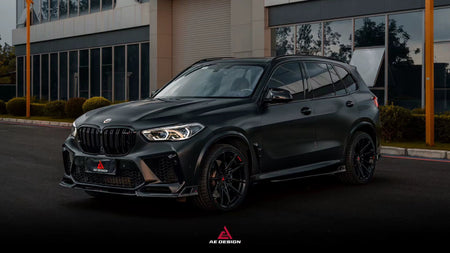 AE DESIGN - BMW X5M F95 PRE-LCI CARBON FIBER FRONT LIP - Aero Carbon UK