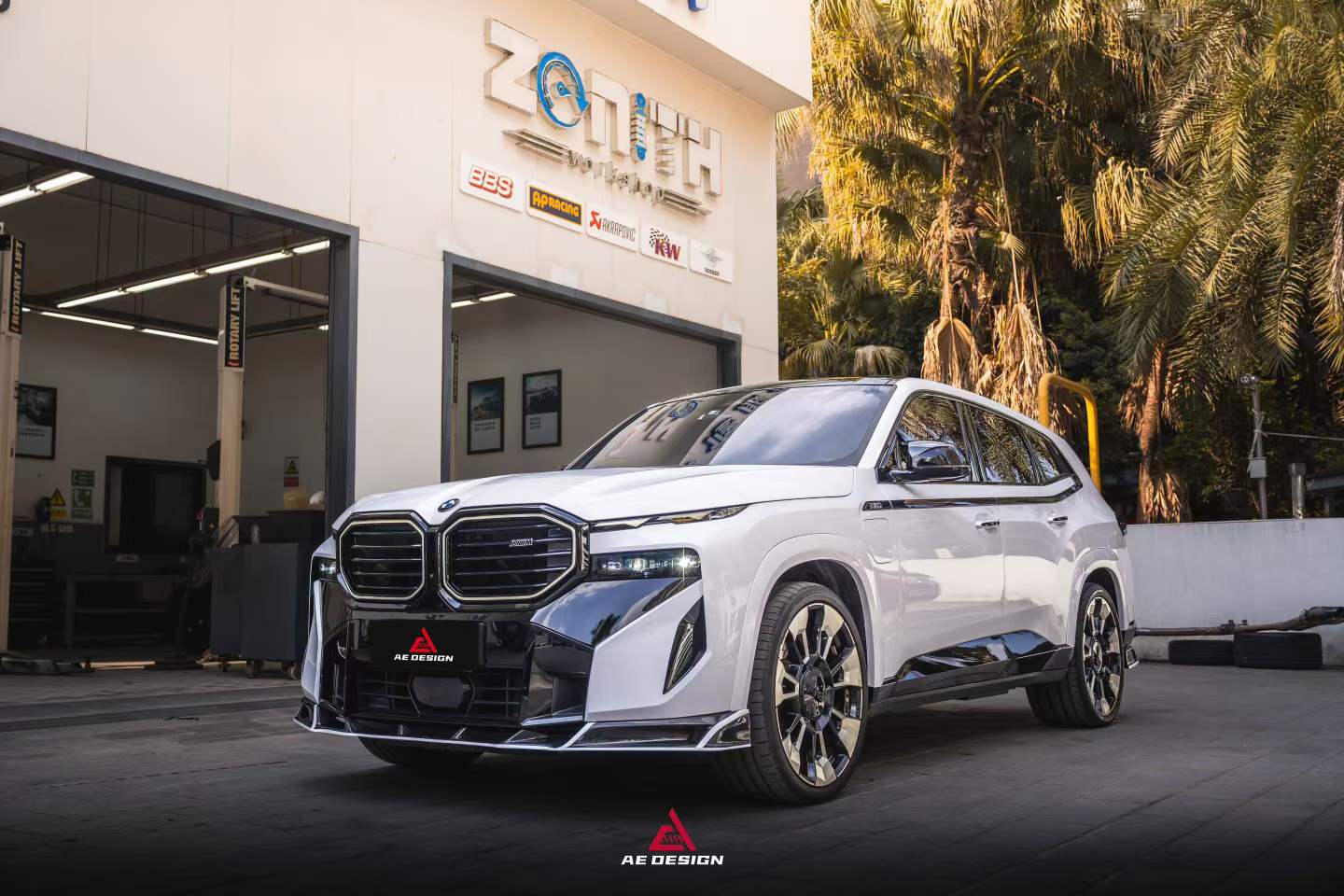 AE DESIGN - BMW XM G09 DRY CARBON FIBER FRONT LIP - Aero Carbon UK