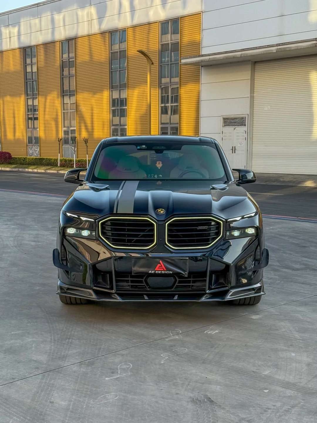 AE DESIGN - BMW XM G09 DRY CARBON FIBER FRONT LIP - Aero Carbon UK