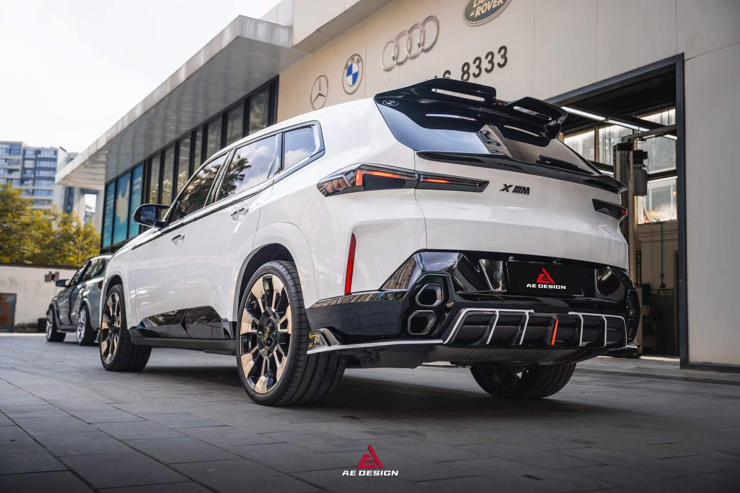 AE DESIGN - BMW XM G09 DRY CARBON FIBER LED REAR DIFFUSER - Aero Carbon UK