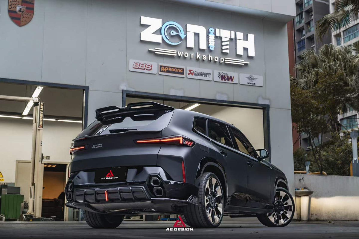 AE DESIGN - BMW XM G09 DRY CARBON FIBER LED REAR DIFFUSER - Aero Carbon UK