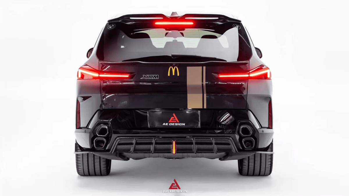 AE DESIGN - BMW XM G09 DRY CARBON FIBER REAR MID BOOT SPOILER - Aero Carbon UK