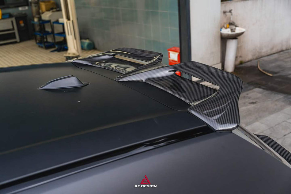 AE DESIGN - BMW XM G09 DRY CARBON FIBER REAR ROOF TOP SPOILER - Aero Carbon UK