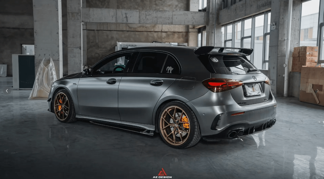 AE DESIGN - MERCEDES BENZ A CLASS W177 A35 / A45 DRY CARBON FIBER SIDE SKIRTS - Aero Carbon UK