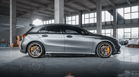 AE DESIGN - MERCEDES BENZ A CLASS W177 A35 / A45 DRY CARBON FIBER SIDE SKIRTS - Aero Carbon UK