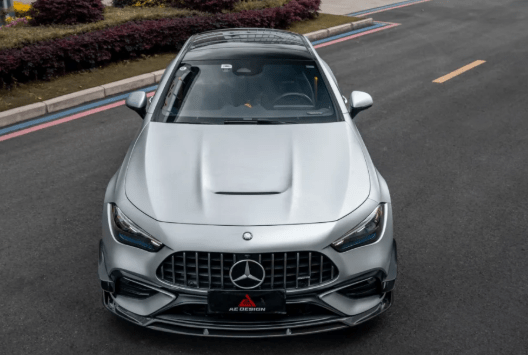AE DESIGN - MERCEDES BENZ AMG CLE53 C236 A236 DRY CARBON FIBRE FRONT CANARDS - Aero Carbon UK