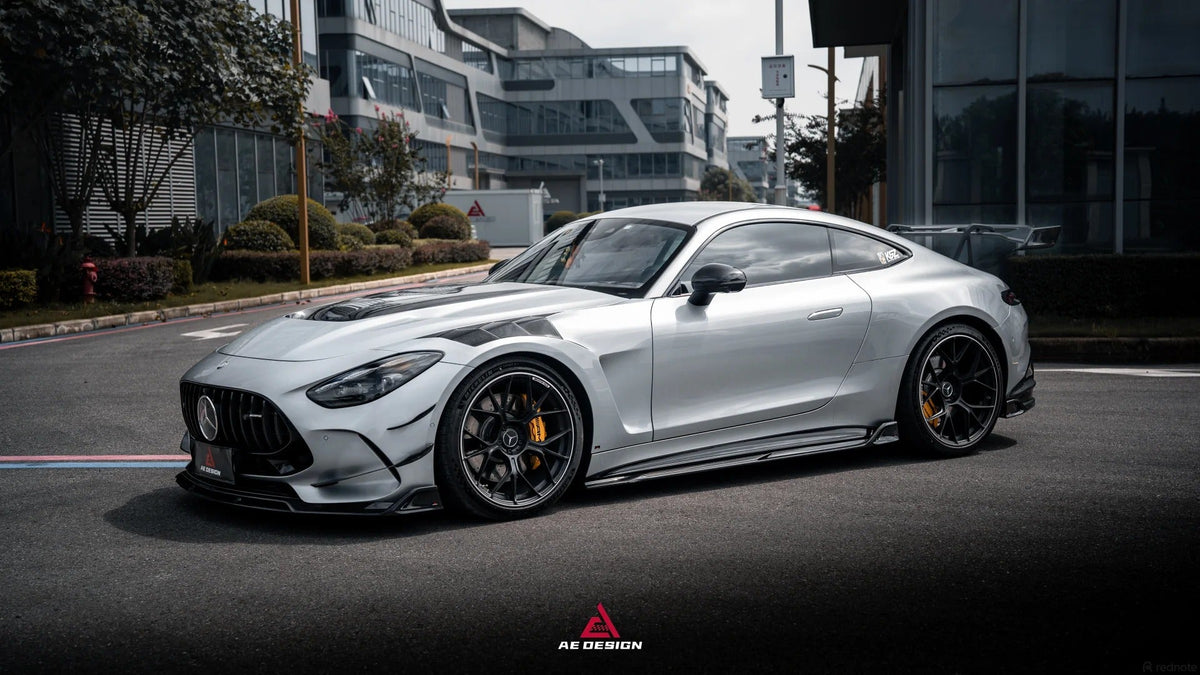 AE DESIGN - MERCEDES BENZ AMG GT63S C192 2025+ CARBON FIBRE FRONT CANARDS - Aero Carbon UK