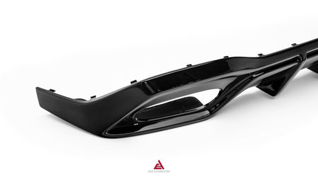 AE DESIGN - MERCEDES BENZ W177 A CLASS A35 / A45 GLOSS BLACK REAR LED DIFFUSER - Aero Carbon UK