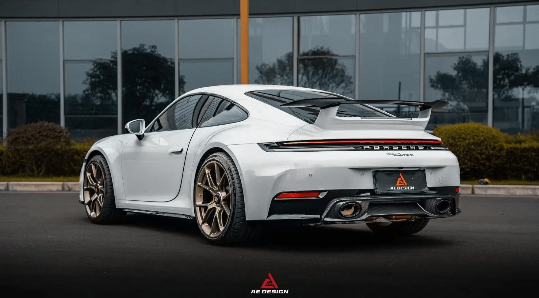 AE DESIGN - PORSCHE 911 992.2 CARRERA BASE/S/T/4S/ TARGA 4S CARBON FIBER REAR DIFFUSER - Aero Carbon UK