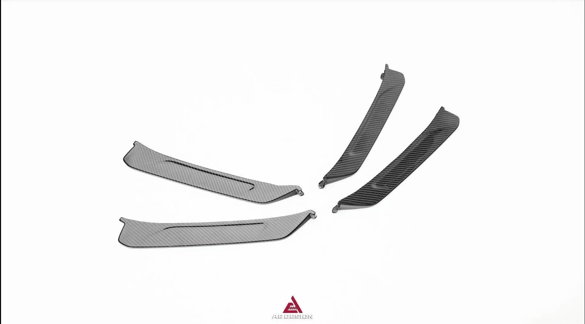 AE DESIGN - PORSCHE 911 992.2 CARRERA BASE/S/T/4S/GTS/ TARGA 4S/ TARGA 4 GTS CARBON FIBER FRONT INTAKE VENTS - Aero Carbon UK