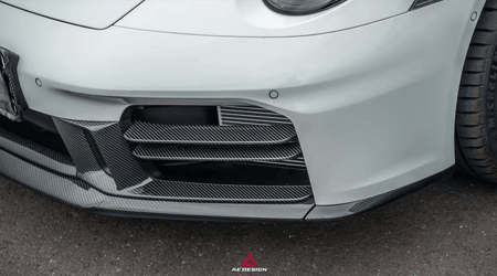 AE DESIGN - PORSCHE 911 992.2 CARRERA BASE/S/T/4S/GTS/ TARGA 4S/ TARGA 4 GTS CARBON FIBER FRONT INTAKE VENTS - Aero Carbon UK