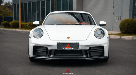 AE DESIGN - PORSCHE 911 992.2 CARRERA BASE/S/T/4S/GTS/ TARGA 4S/ TARGA 4 GTS CARBON FIBER FRONT LIP - Aero Carbon UK