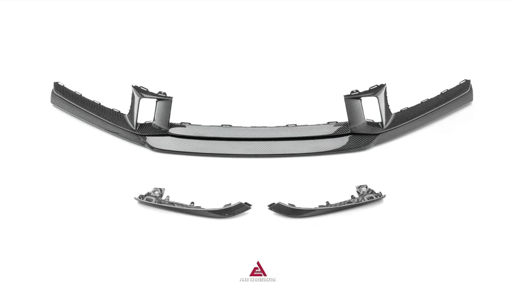 AE DESIGN - PORSCHE 911 992.2 CARRERA BASE/S/T/4S/GTS/ TARGA 4S/ TARGA 4 GTS CARBON FIBER FRONT LIP - Aero Carbon UK