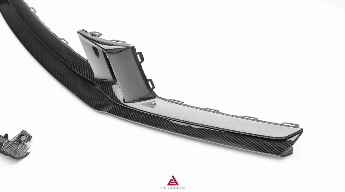 AE DESIGN - PORSCHE 911 992.2 CARRERA BASE/S/T/4S/GTS/ TARGA 4S/ TARGA 4 GTS CARBON FIBER FRONT LIP - Aero Carbon UK
