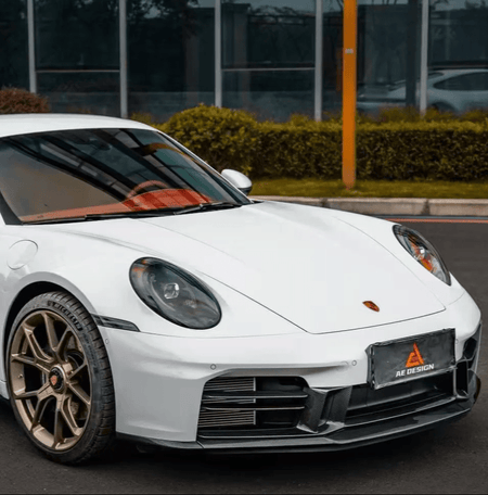 AE DESIGN - PORSCHE 911 992.2 CARRERA BASE/S/T/4S/GTS/ TARGA 4S/ TARGA 4 GTS CARBON FIBER FRONT LIP - Aero Carbon UK