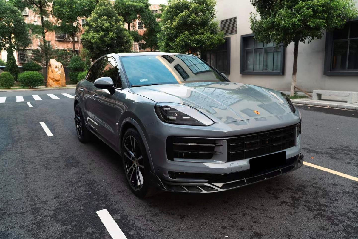 AE DESIGN - PORSCHE CAYENNE 9Y0 9Y3 DRY CARBON FIBRE FRONT LIP - Aero Carbon UK