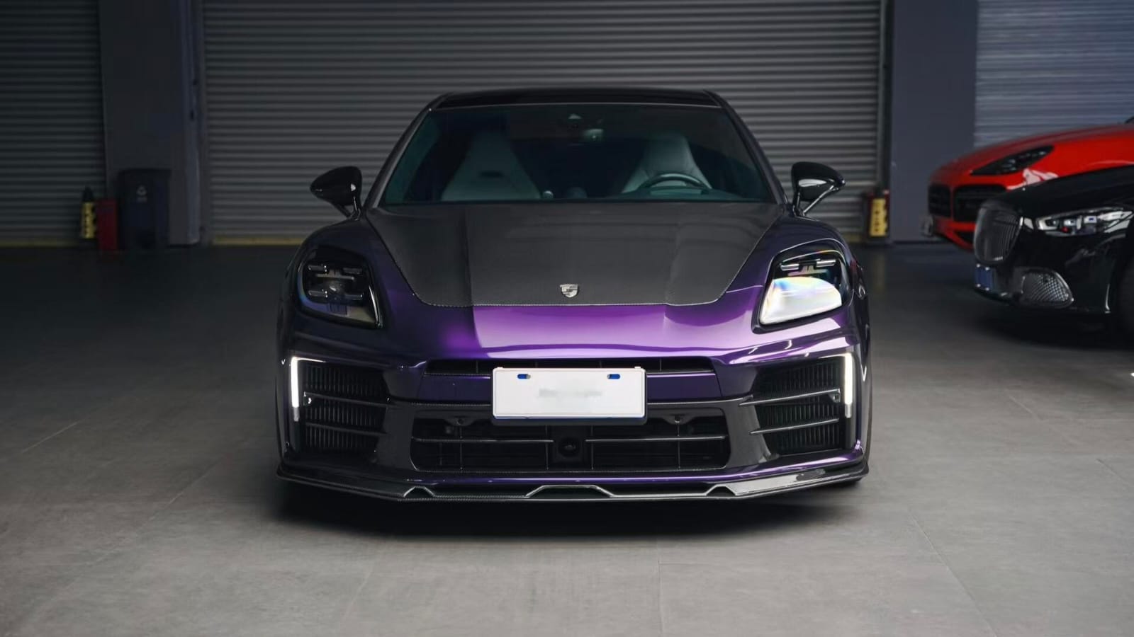 AE DESIGN - PORSCHE PANAMERA 976 2024+ DRY CARBON FIBRE BONNET / HOOD - Aero Carbon UK