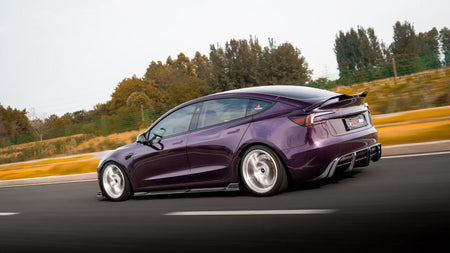 AE DESIGN - TESLA MODEL 3 HIGHLAND / PERFORMANCE 2024+ DRY CARBON FIBRE SIDE SKIRTS V2 - Aero Carbon UK