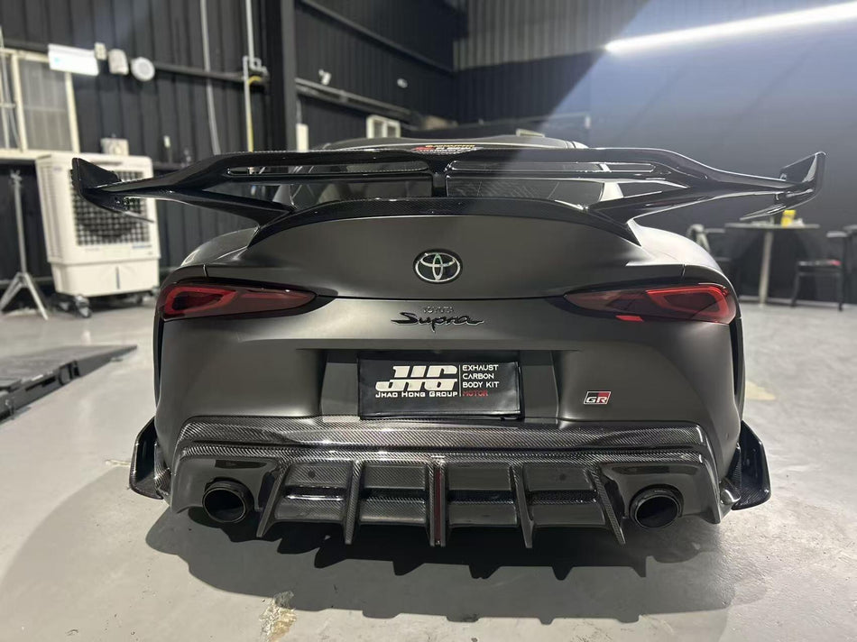 AE DESIGN - TOYOTA SUPRA A90 MK5 DRY CARBON FIBER REAR LED DIFFUSER - Aero Carbon UK