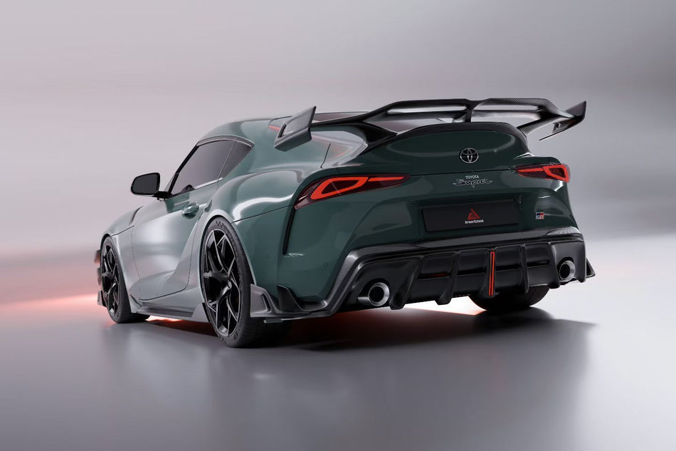 AE DESIGN - TOYOTA SUPRA A90 MK5 DRY CARBON FIBER REAR WING SPOILER - Aero Carbon UK