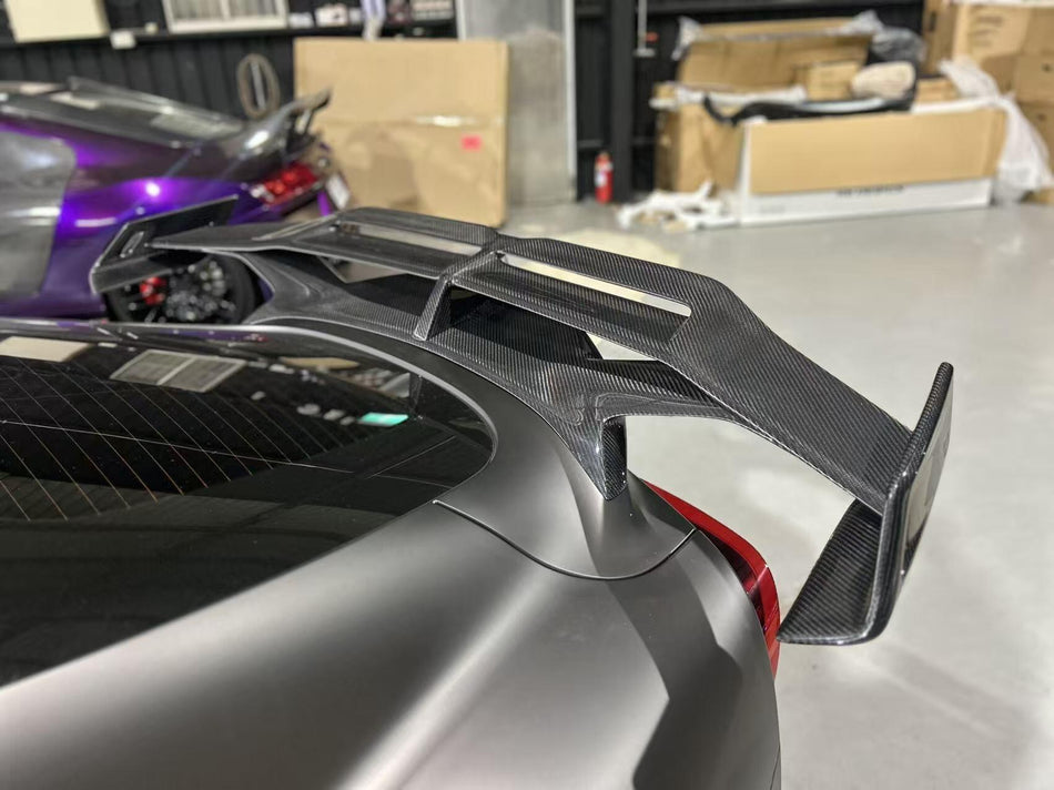 AE DESIGN - TOYOTA SUPRA A90 MK5 DRY CARBON FIBER REAR WING SPOILER - Aero Carbon UK