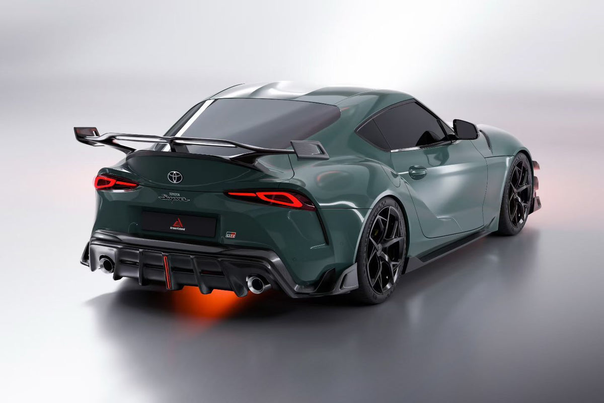 AE DESIGN - TOYOTA SUPRA A90 MK5 DRY CARBON FIBER REAR WING SPOILER - Aero Carbon UK