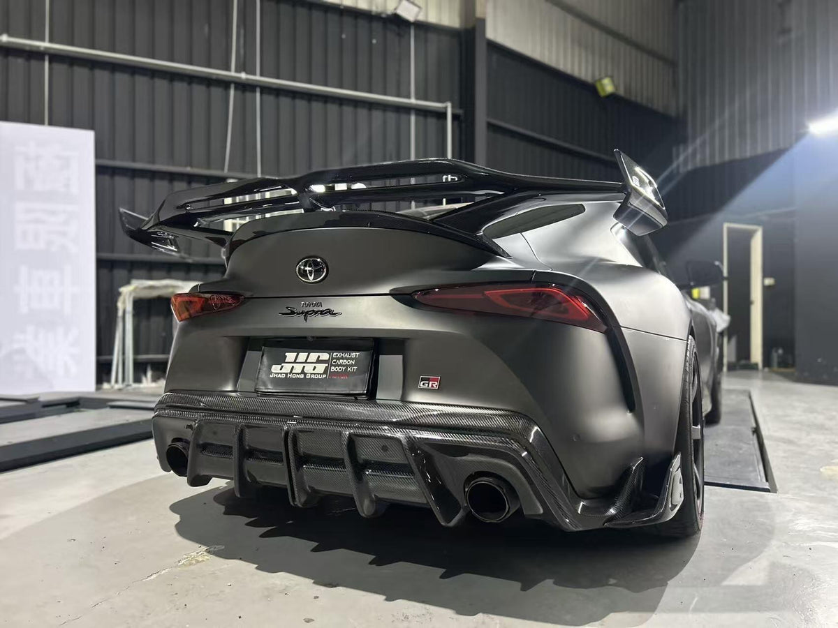 AE DESIGN - TOYOTA SUPRA A90 MK5 DRY CARBON FIBER REAR WING SPOILER - Aero Carbon UK