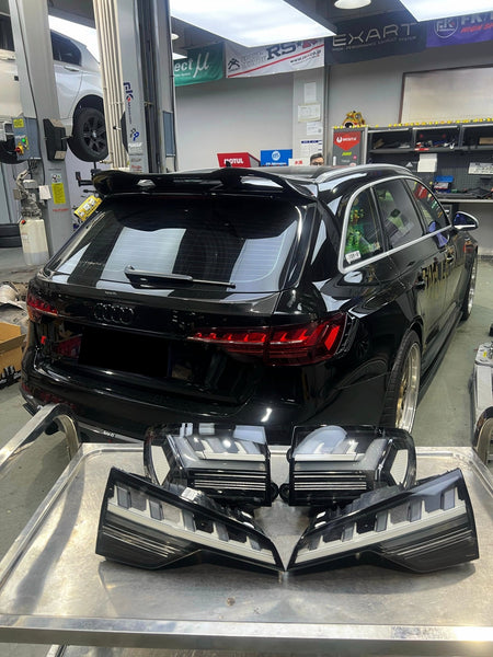 AERO CARBON - AUDI A4 S4 RS4 AVANT B9.5 CLEAR TAIL LIGHTS - Aero Carbon UK