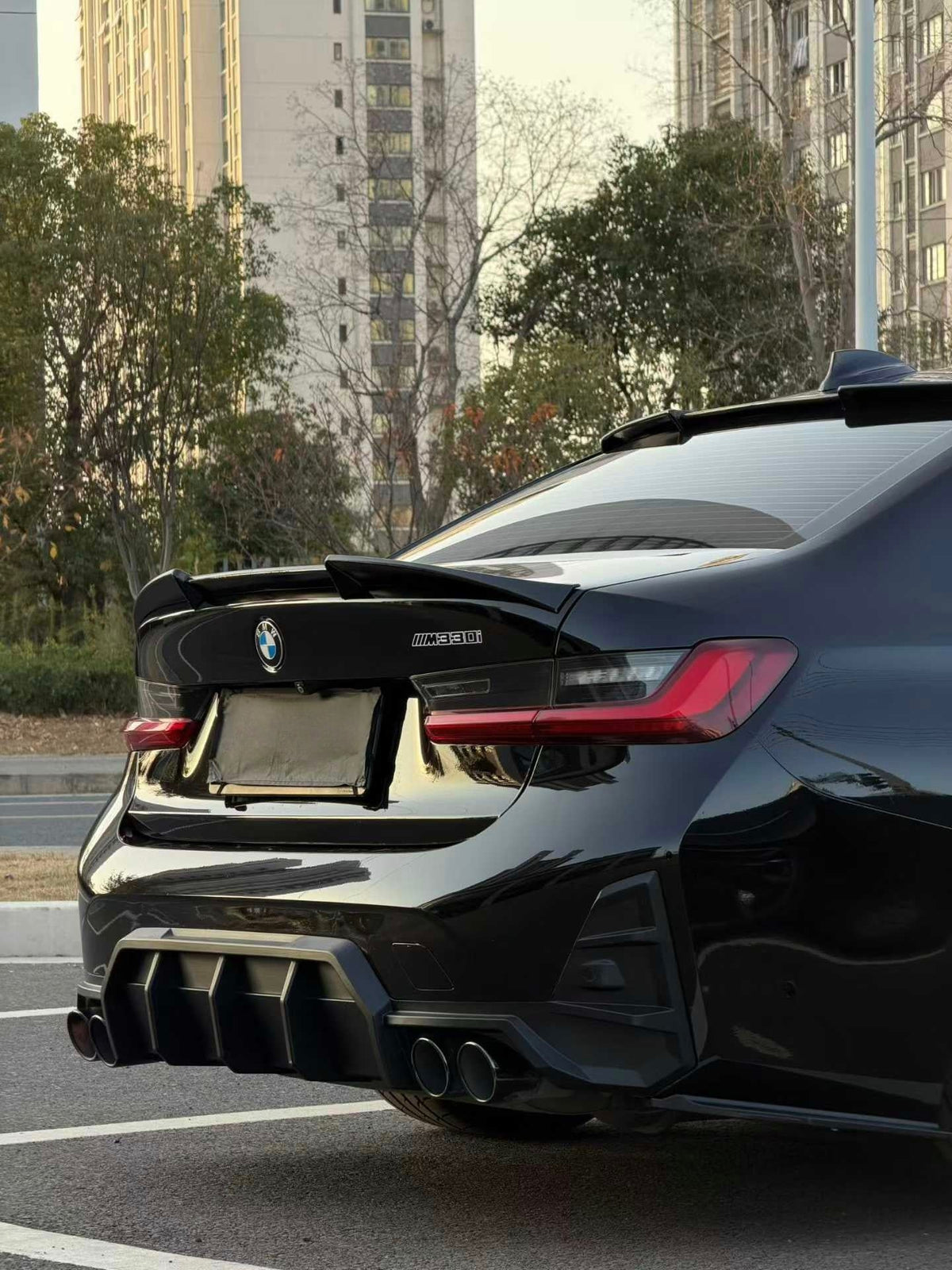 AERO CARBON - BMW 3 SERIES G20 LCI ABS PLASTIC REAR SPOILER XG STYLE - Aero Carbon UK