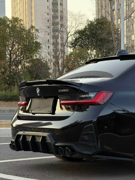 AERO CARBON - BMW 3 SERIES G20 LCI ABS PLASTIC REAR SPOILER XG STYLE - Aero Carbon UK