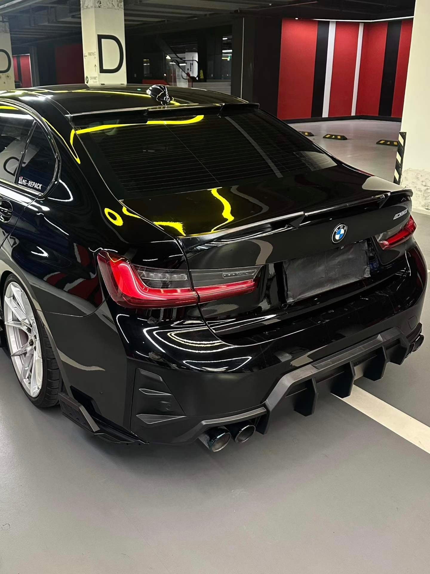 AERO CARBON - BMW 3 SERIES G20 LCI ABS PLASTIC REAR SPOILER XG STYLE - Aero Carbon UK