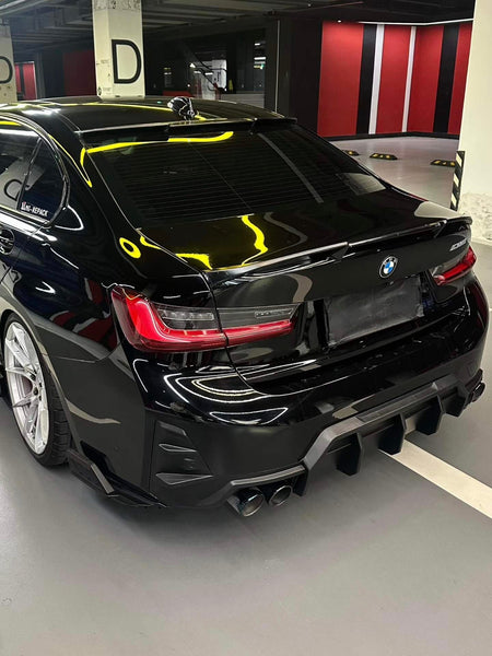 AERO CARBON - BMW 3 SERIES G20 LCI ABS PLASTIC REAR SPOILER XG STYLE - Aero Carbon UK