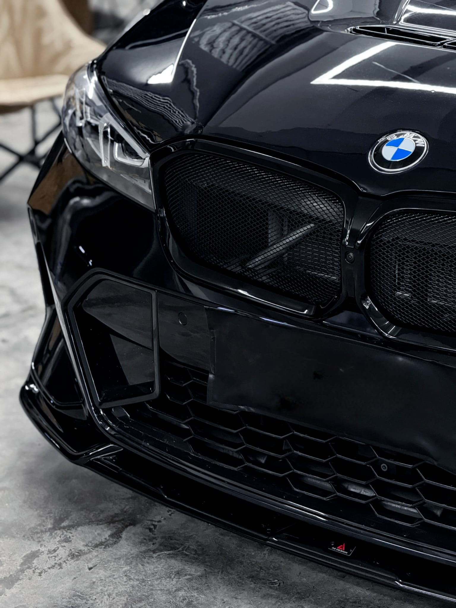 AERO CARBON - BMW 3 SERIES G20 LCI GLOSS BLACK MESH GRILLE - Aero Carbon UK