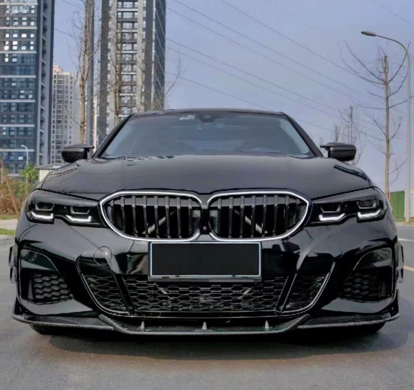 AERO CARBON - BMW 3 SERIES G20 PRE-LCI 2019 -22 LED GLOSS BLACK GRILLE GRILL - Aero Carbon UK