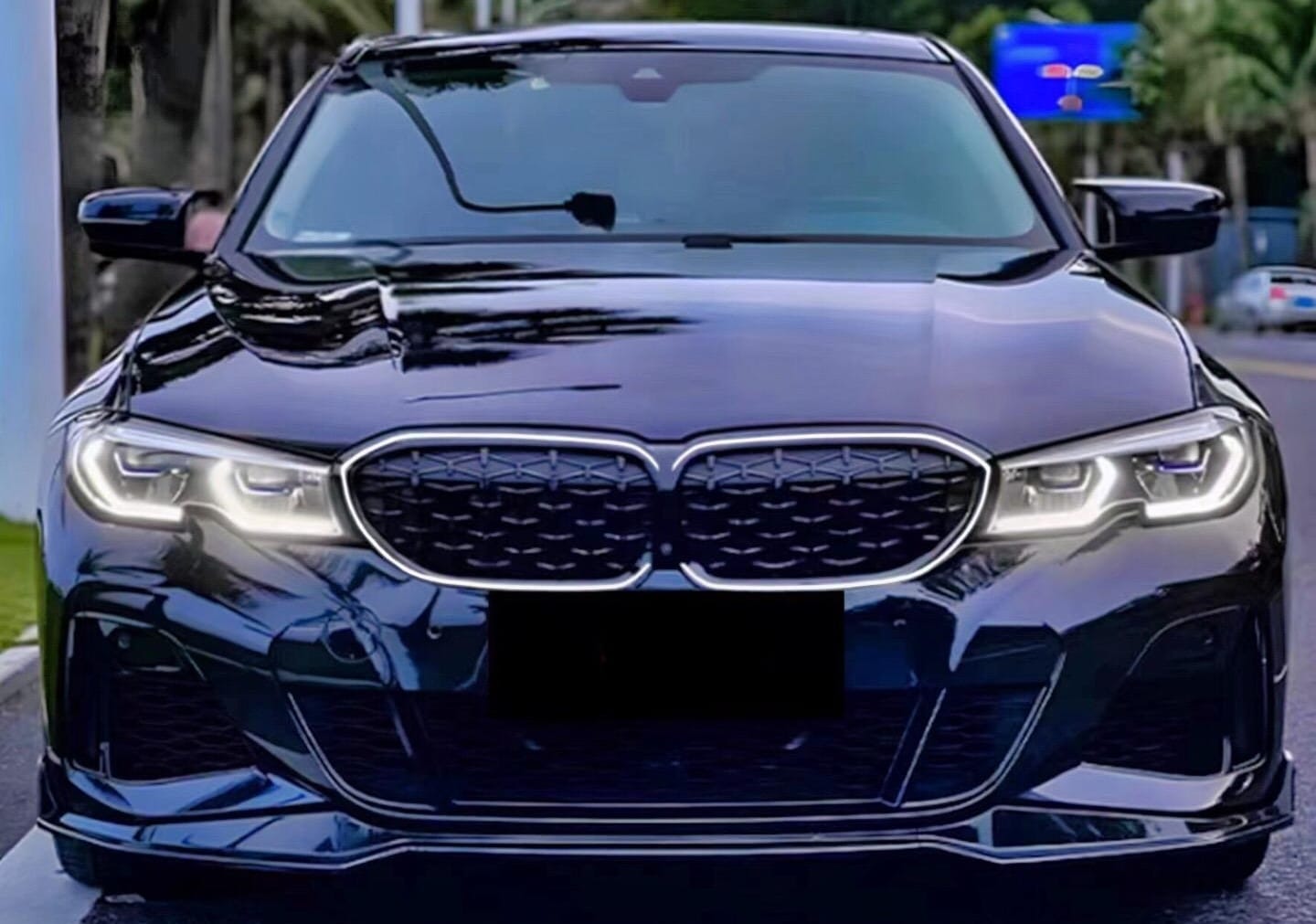 AERO CARBON - BMW 3 SERIES G20 PRE-LCI 2019 -22 LED GLOSS BLACK GRILLE GRILL - Aero Carbon UK