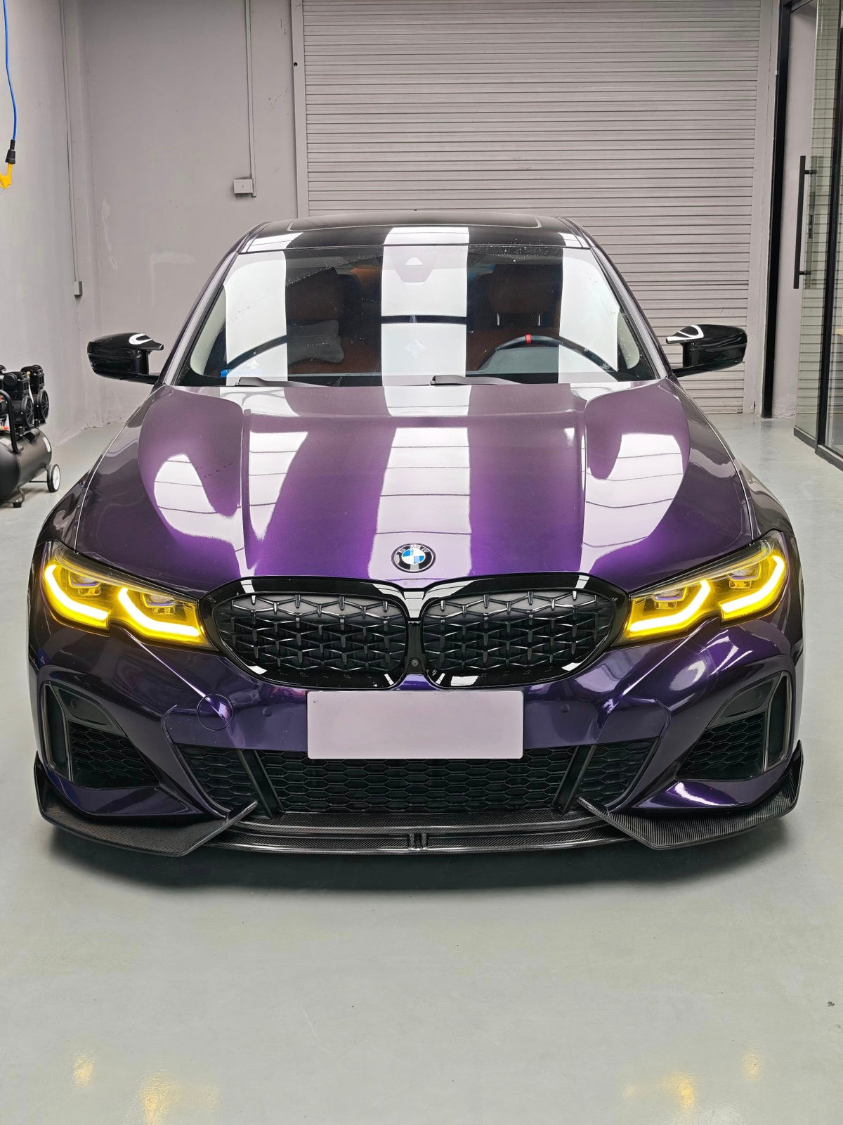 AERO CARBON - BMW 3 SERIES G20 PRE - LCI CARBON FIBER FRONT LIP AD STYLE - Aero Carbon UK
