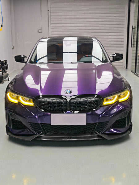 AERO CARBON - BMW 3 SERIES G20 PRE - LCI CARBON FIBER FRONT LIP AD STYLE - Aero Carbon UK