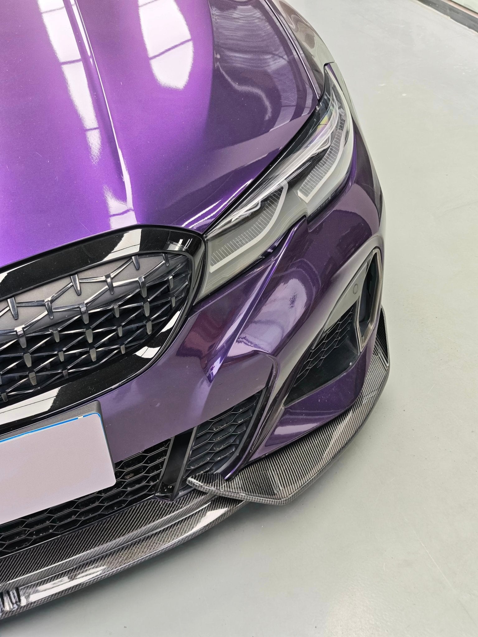 AERO CARBON - BMW 3 SERIES G20 PRE - LCI CARBON FIBER FRONT LIP AD STYLE - Aero Carbon UK