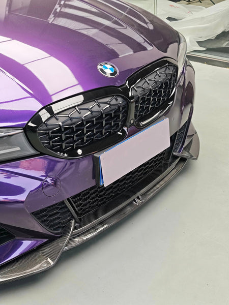 AERO CARBON - BMW 3 SERIES G20 PRE - LCI CARBON FIBER FRONT LIP AD STYLE - Aero Carbon UK