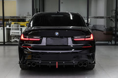 AERO CARBON - BMW 3 SERIES G20 PRE-LCI GLOSS BLACK SLIM LED REAR DIFFUSER - Aero Carbon UK