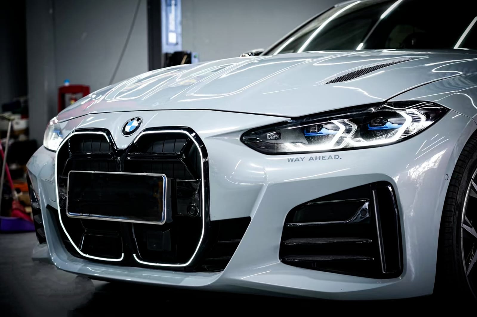 AERO CARBON - BMW 4 SERIES G22 / G22 LCI GLOSS BLACK CSL LED GRILL - Aero Carbon UK