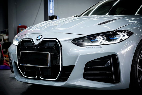 AERO CARBON - BMW 4 SERIES G22 / G22 LCI GLOSS BLACK CSL LED GRILL