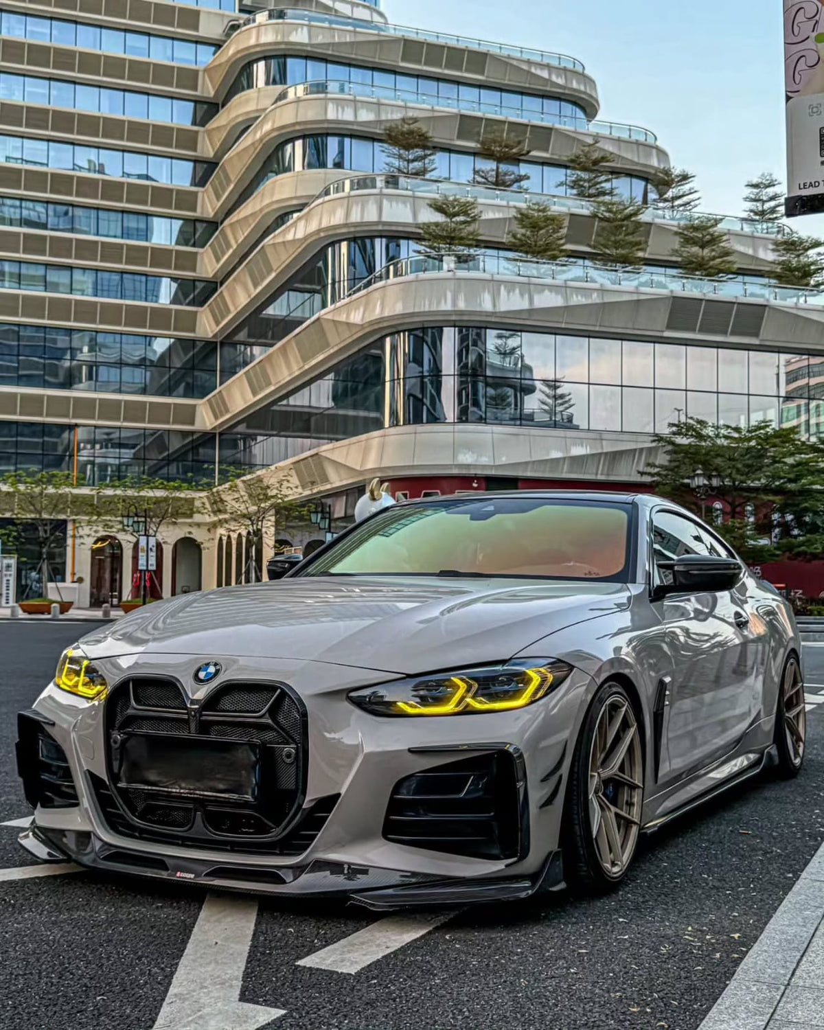 AERO CARBON - BMW 4 SERIES G22 / G23 CSL CARBON FIBRE MESH GRILLE - Aero Carbon UK